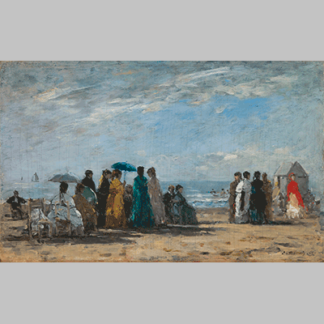 Eugène Boudin The Beach at Trouville