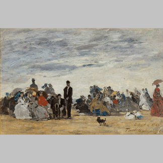 Eugène Boudin The Beach at Trouville 2