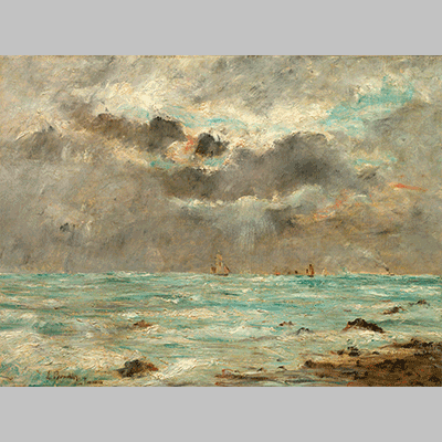 Eugène Boudin The Coast at Trouville