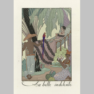 Falbalas et Fanfreluches almanach des modes presentes passees futures pour 1923 2e annee La belle indolente Antilles XIXe siecle George Barbier 1923