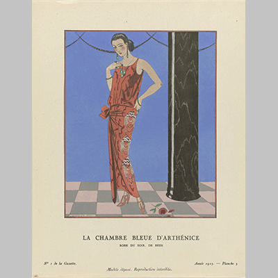 George Barbier - Gazette du Bon Ton. Art – Modes Frivolites Evening Attire 1923