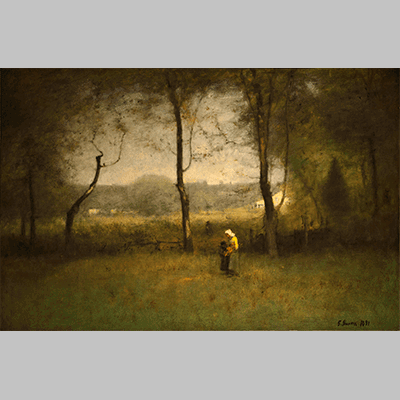 George Inness Wood Gatherers, An Autumn Afternoon copy