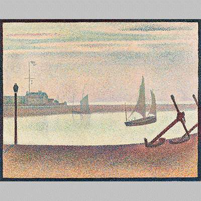 Georges Pierre Seurat The Channel at Gravelines Evening