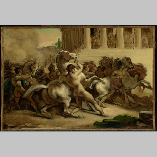 Gericault The Race of the Riderless Horses 1817