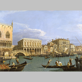 Giovanni Antonio Canal, called Canaletto - View of the Riva degli Schiavoni, Venice