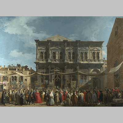 Giovanni Antonio Canal, il Canaletto The Feast Day of St Roch