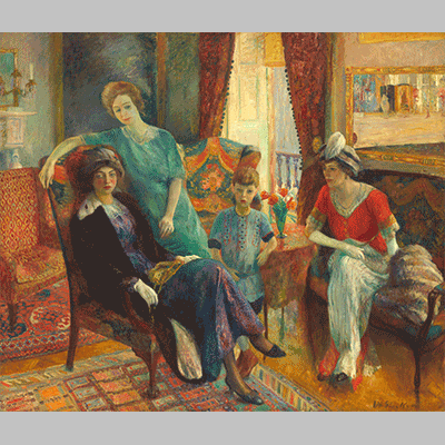 Glackens family group