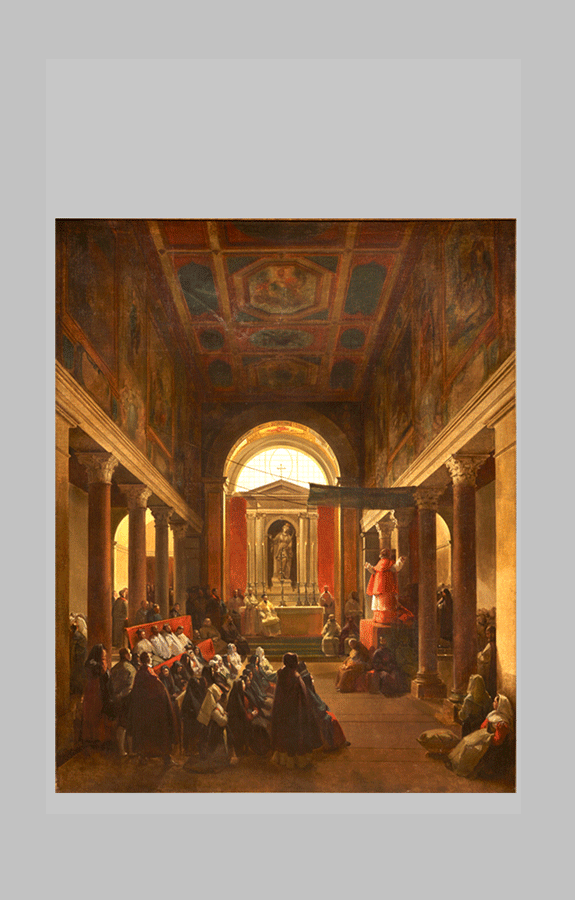 Granet Church Interior Sermon at Santa Bibiana