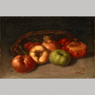 Gustave Courbet Still Life with Apples Pear and Pomegranates