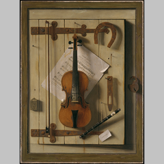 William Harnett Still Life—Violin and Music