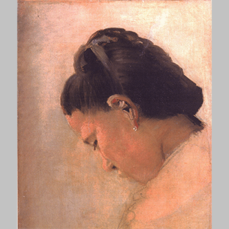 Seurat - Head of a Young Girl
