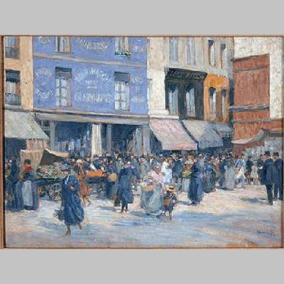 Henri Achille Zo La rue Mouffetard