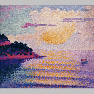 Henri Edmond Cross Sunset over the sea