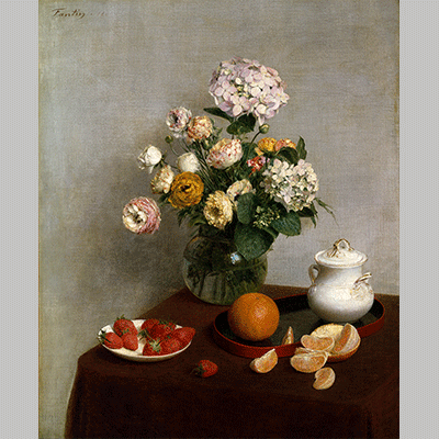 Henri Fantin Latour Flowers and Fruit