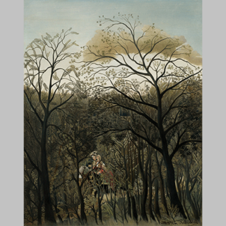 Henri Rousseau rendezvous in the forest