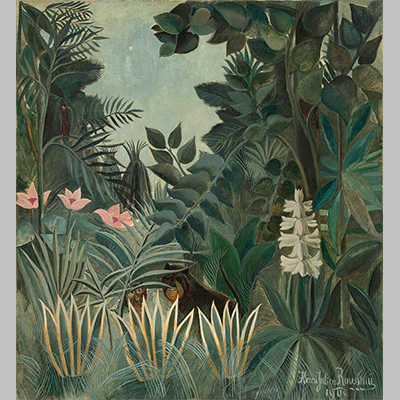 Henri Rousseau the equatorial jungle