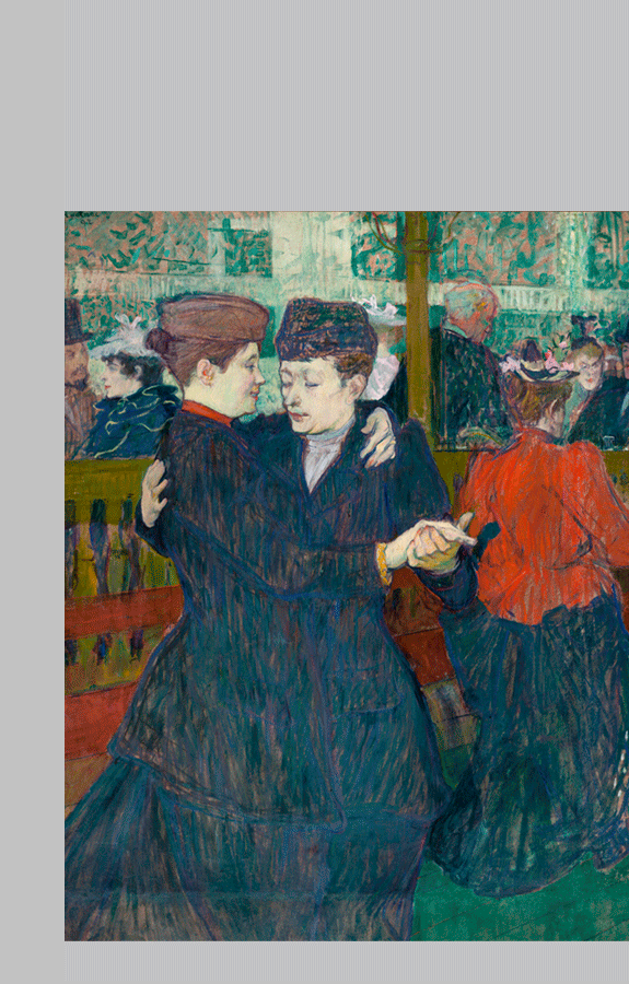 Henri de Toulouse Lautrec 1892 Deux femmes dansant au Moulin sc36