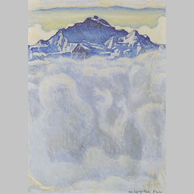 Hodler Die Jungfrau uber dem Nebelmeer 1908