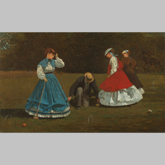 Homer Croquet Scene