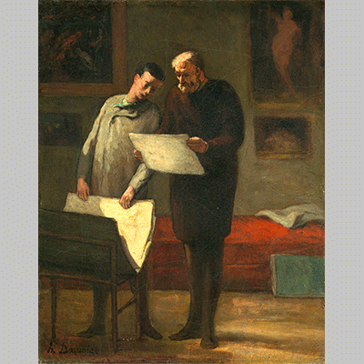 Honore Daumier Advice to a Young Artist c1868
