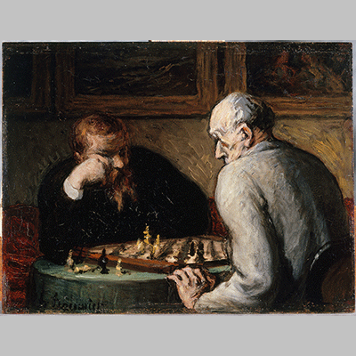Honore Daumier The Chess Players