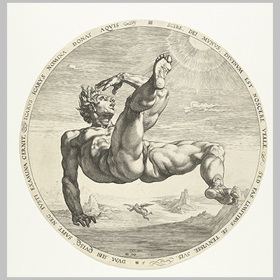 Icarus Hendrick Goltzius after Cornelis Cornelisz. van Haarlem 1588