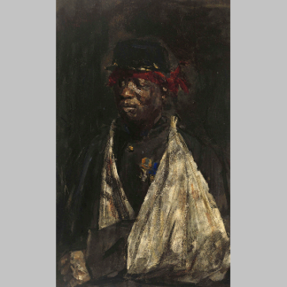 Isaac Israels Portret van gewonde KNIL militair 1882