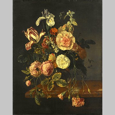 Jacob van Walscapelle Still Life with Flowers