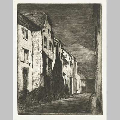 James Whistler Straat in Saverne 1858