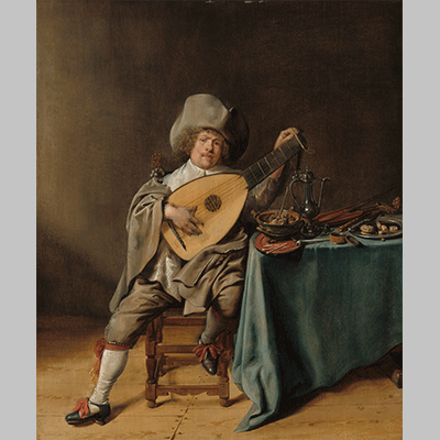 Jan Miense Molenaer self portrait as a lute player 1635