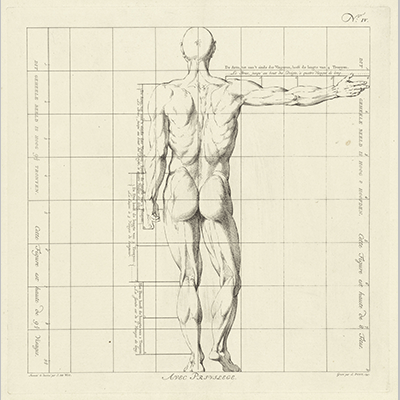 Jan Punt Proportiestudie van het lichaam van een man 2