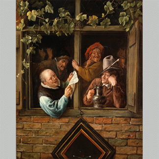 Jan Steen Rhetoricians at a Window