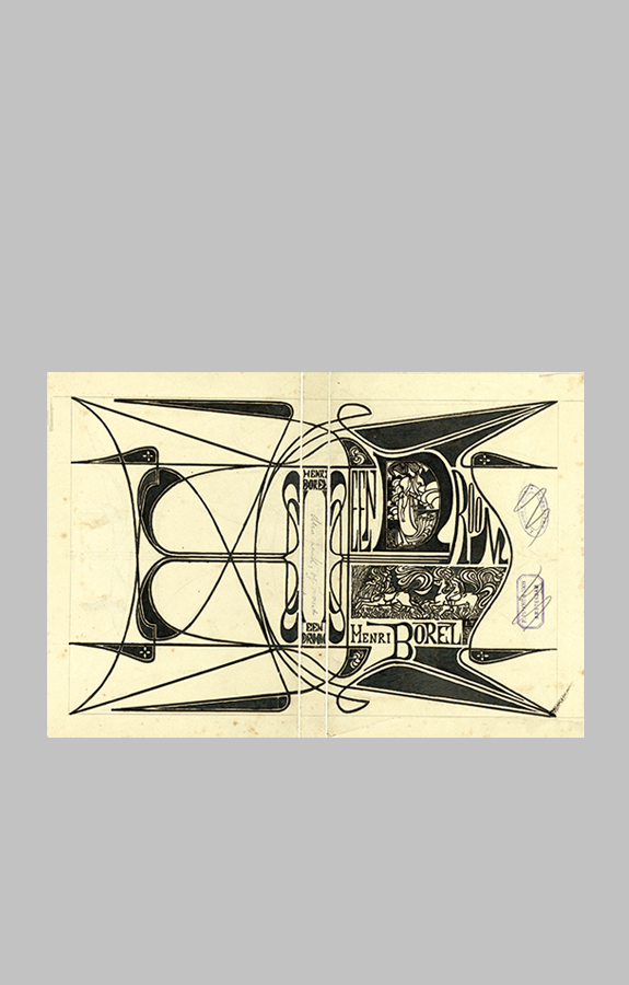 Jan Toorop Bandontwerp voor Henri Borel, Een droom1899) ar wt 53