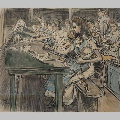 Jan Toorop Pitpluizers Kaarsenfabriek Gouda