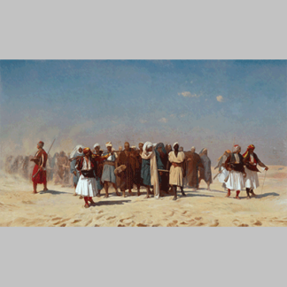 Jean Leon Gerome Egyptian Recruits Crossing the Desert