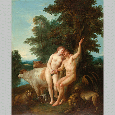Jean François de Troy Adam and Eve