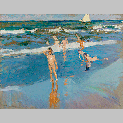 Joaquin Sorolla Ninos en el Mar Playa de Valencia 1908