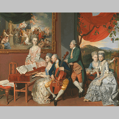 Johan Joseph Zoffany The Gore Family with George, 3rd Earl Cowper