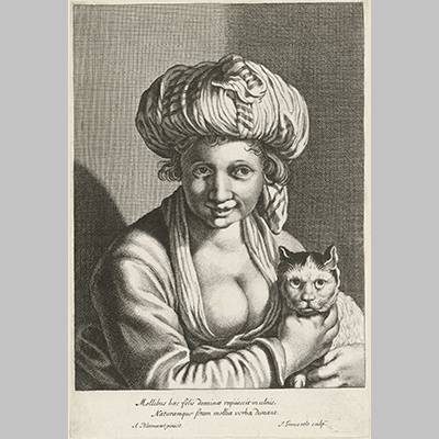 Johannes Gronsveld Woman with Cat