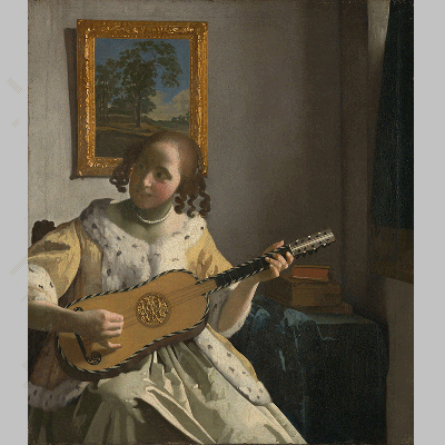 Johannes Vermeer The Guitar Player 1670
