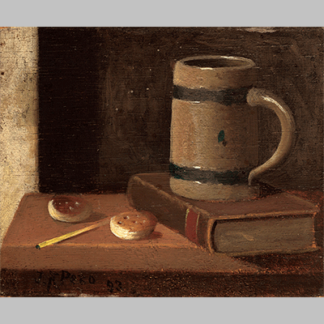 John Frederick Peto mug book biscuits and match