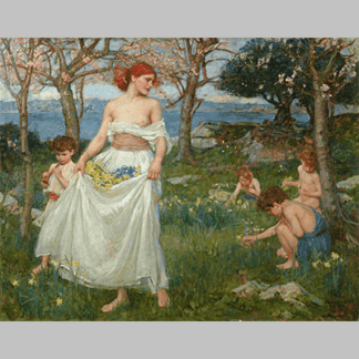 John William Waterhouse A Song of Springtime