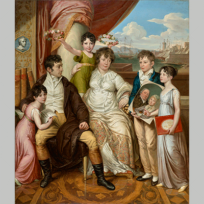 Josef Abel Die Familie des Groshandlers Johann Christian Edler von Bruchmann 5660 Osterreichische Galerie Belvedere