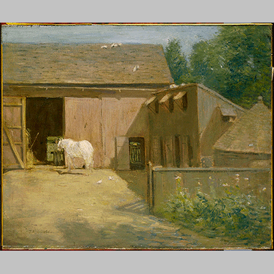 Julian Alden Weir New England Barnyard