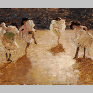 Julius Paulsen - Young women dancing the cancan, Paris