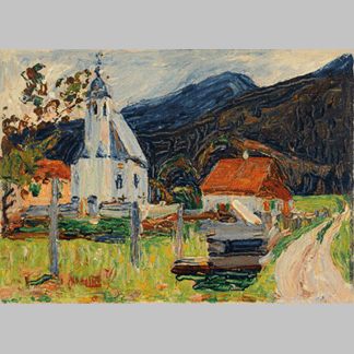 Kandinsky Improvisation mit Kochel—Dorfkirche, 1902