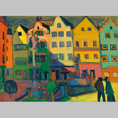 Kandinsky - Weilheim Marienplatz, 1909