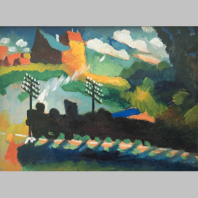 Kandinsky Eisenbahn bei Murnau