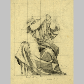 Kenyon Cox Drapery study for figure of Mathematics