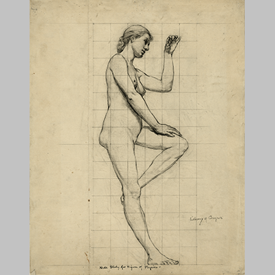Kenyon Cox NudeStudy for Figure of Physics